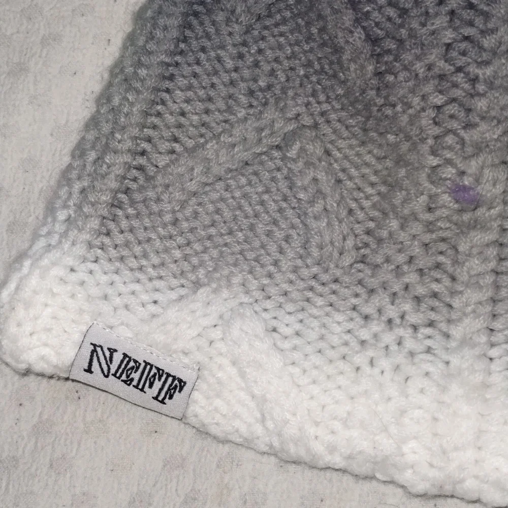 Neff gray ombre winter hat